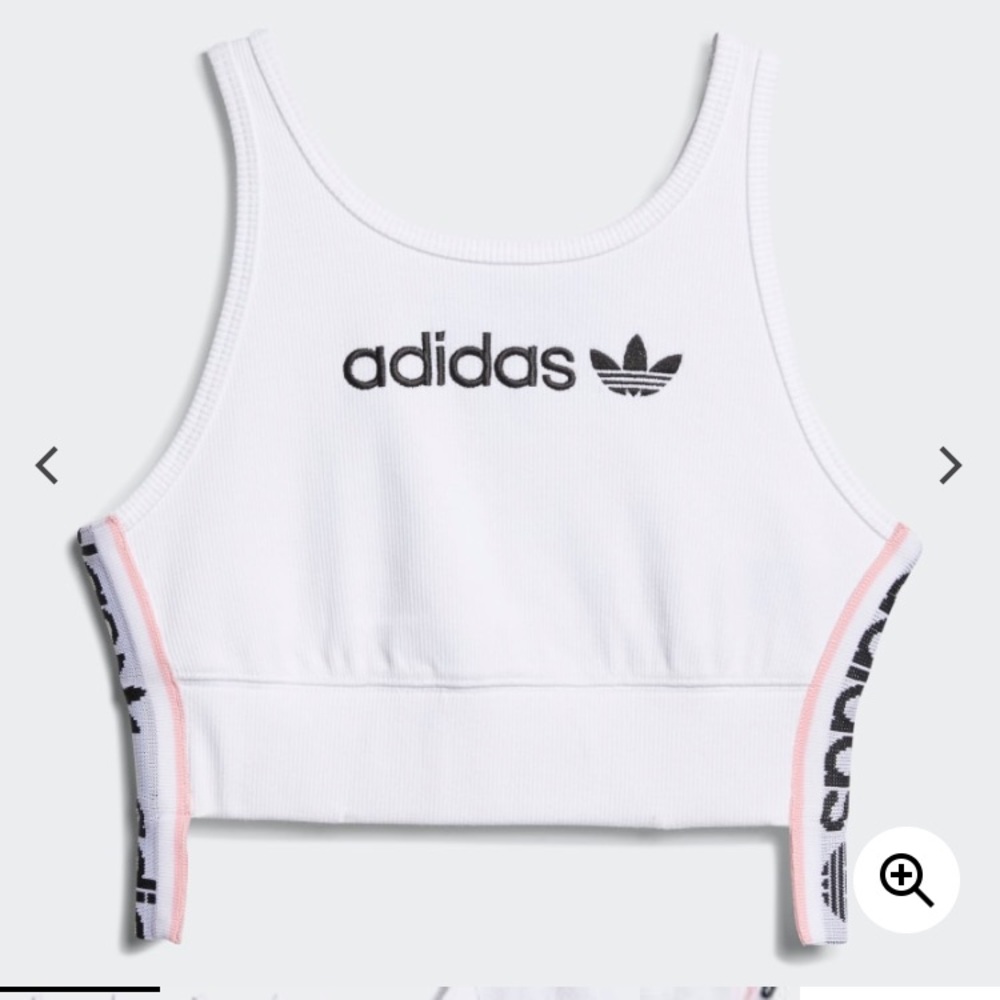 Adidas CROPPED RIBBED BRA TOP Falcon crop Kylie